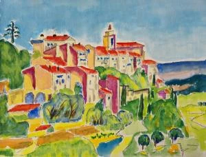 GILLES DE GINESTET , Aquarelles