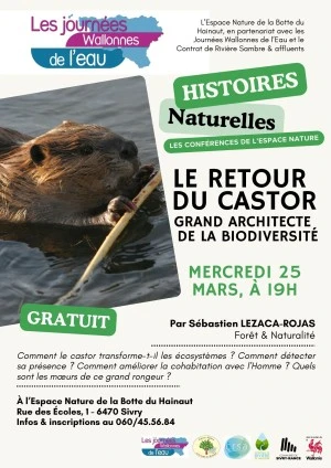 Conférence : "Le retour du castor, grand architecte de la biodiversité"