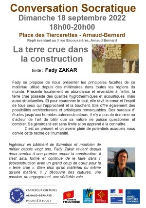 Conversation Socratique : La terre crue dans la construction