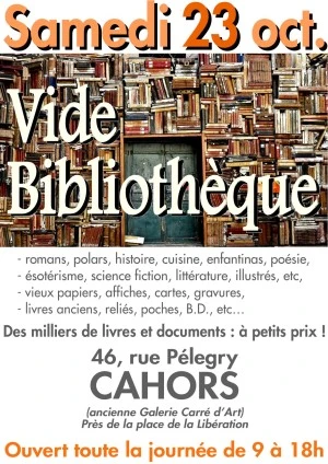 Grand « Vide BIBLIOTHÈQUE »