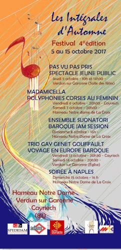Les Intégrales d'Automne - Festival - 4° édition