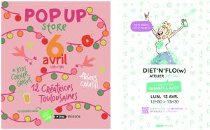 pop up de créatrices toulousaines, atelier Diet'N'Flo(w) - les rendez-vous de gigiland du mois d'avril