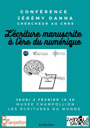 CONFÉRENCE « L'ÉCRITURE MANUSCRITE À L'ÈRE DU NUMÉRIQUE »