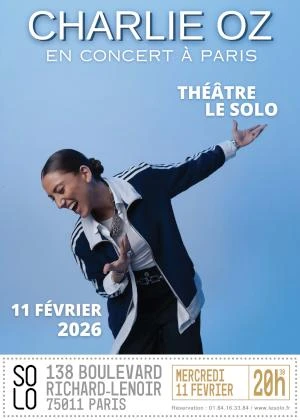 Charlie Oz en concert intimiste au Théâtre SOLO (Paris 11e)