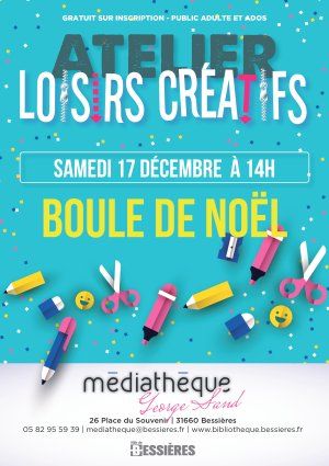 ATELIER LOISIRS CREATIFS "boules de Noël" 