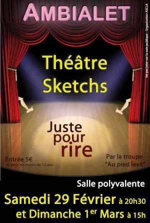 Spectacle humoristique de sketchs et pièce de théâtre