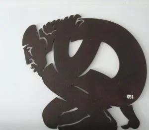 Fabricio Vanden Broeck expose ses découpes d'acier et dessins à la Galerie Daniel Vignal