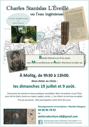 Charles Stanislas L'Éveillé ou L'eau ingénieuse • Balade & Atelier d'écriture