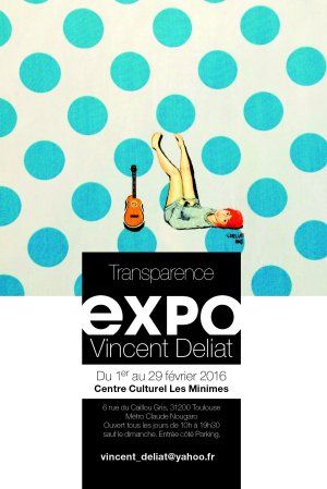 "Transparence" - Peinture à l'huile sur tissu par Vincent Deliat 