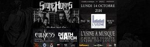 Stone Horns/ Evilness/Deathmatch à L'Usine à Musique (Toulouse)