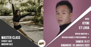 Stage Street jazz avec Kyini & Modernj'azz avec Livia