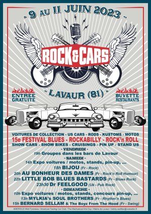 Festival ROCK'&'CARS à Lavaur (81) du 9 au 11 juin 2023