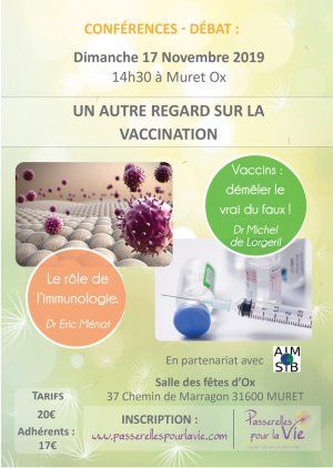 Conférence -Débat : » Un autre regard sur la vaccination » 