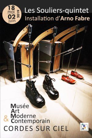 "Les Souliers - quintet", installation sonore d'Arno Fabre