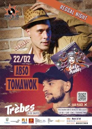 Concerts reggae ABSO + TOMAWOK