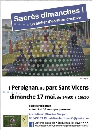 "Sacrés dimanches !" • Atelier d'écriture en plein air
