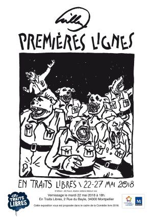 Exposition de Willem à Montpellier "Premières lignes"
