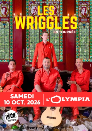 Les Wriggles arrivent à L'Olympia à Paris le 10 octobre 2026