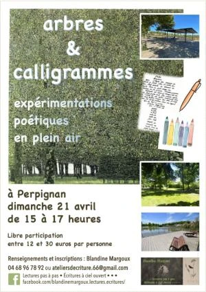 Arbres & Calligrammes • Expérimentations poétiques en plein air
