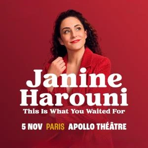 Janine Harouni à l'Apollo Théâtre à Paris