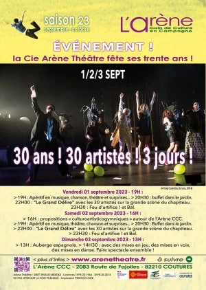 " 30 ans ! 30 artistes ! 3 jours "