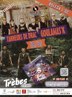Concerts TANNEURS DE DRAC + GOULAMAS'K