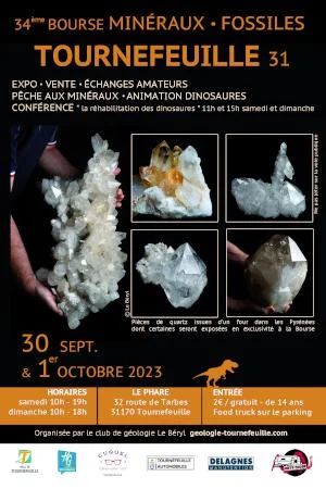 34ème Bourse aux Minéraux et Fossiles de Tournefeuille
