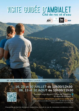 Visite guidée d'Ambialet "Cité de roc et d'eau" 