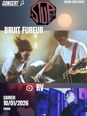 Bruit Fureur, poésie rock, en concert au StuP de Béziers