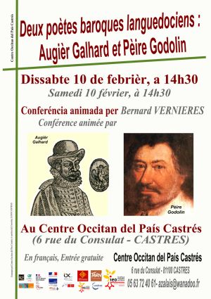 Conférence « Deux poètes baroques languedociens : Augièr Galhard et Pèire Godolin »