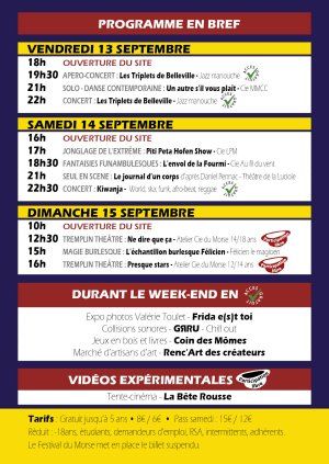 FESTIVAL DU MORSE 8ème édition