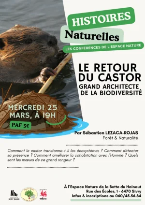 Conférence : "Le retour du castor, grand architecte de la biodiversité"