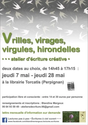 Vrilles, virages, virgules, hirondelles • Atelier d'écriture