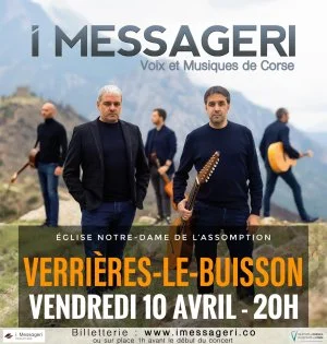 Concert groupe I MESSAGERI - Voix et musique de Corse