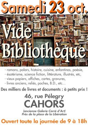 Grand « Vide BIBLIOTHÈQUE »