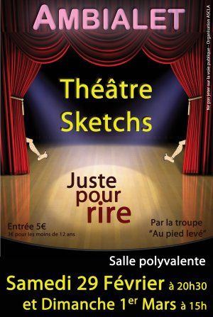 Spectacle humoristique de sketchs et pièce de théâtre
