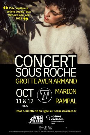 CONCERT SOUS ROCHE A LA GROTTE AVEN ARMAND - Marion Rampal