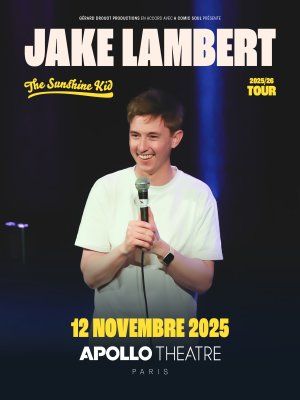 Jake Lambert le 12/11 à l'Apollo Théâtre