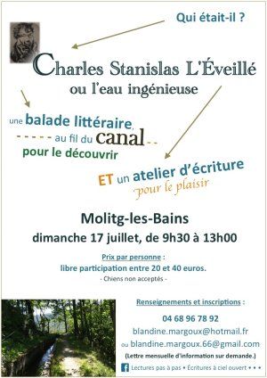 "Charles Stanislas L'Éveillé ou L'eau ingénieuse" • Balade & Atelier d'écriture