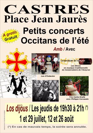 Petit concert occitan de l'été à Castres