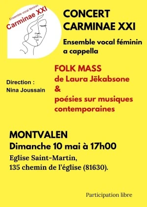Montvalen Concert chœur féminin Carminae XXI