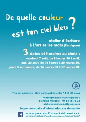 De quelle couleur est ton ciel bleu ? • Atelier d'écriture