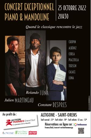 Concert Piano & Mandoline - Quand le classique rencontre le jazz