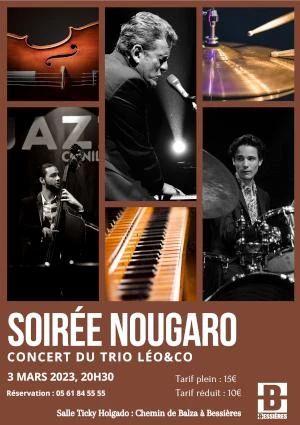 SOIREE NOUGARO - CONCERT DU TRIO LEO&CO