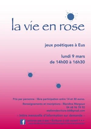 La vie en rose • Jeux poétiques, écriture créative