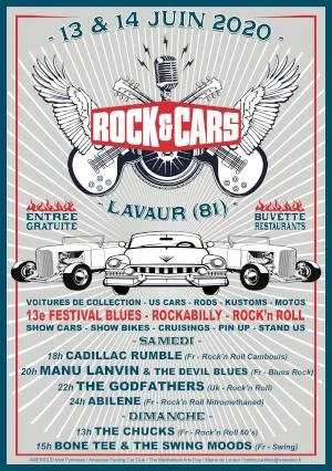 Festival ROCK'&'CARS à Lavaur (81) les 13 et 14 juin 2020