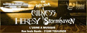 Evilness/Stormhaven/Heresy à l'Usine à Musique