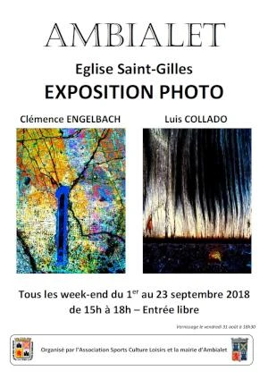 Exposition de photographies - Clémence ENGELBACH et Luis COLLADO - du 1er au 23 septembre 2018