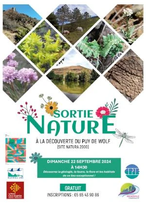 Sortie nature à la découverte du Puy de Wolf, site classé Natura 2000