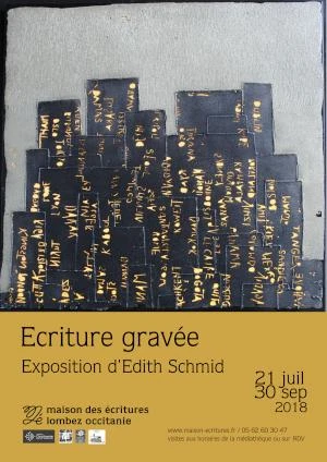 Exposition " Ecriture gravée" - Gravures d'Edith Schmid